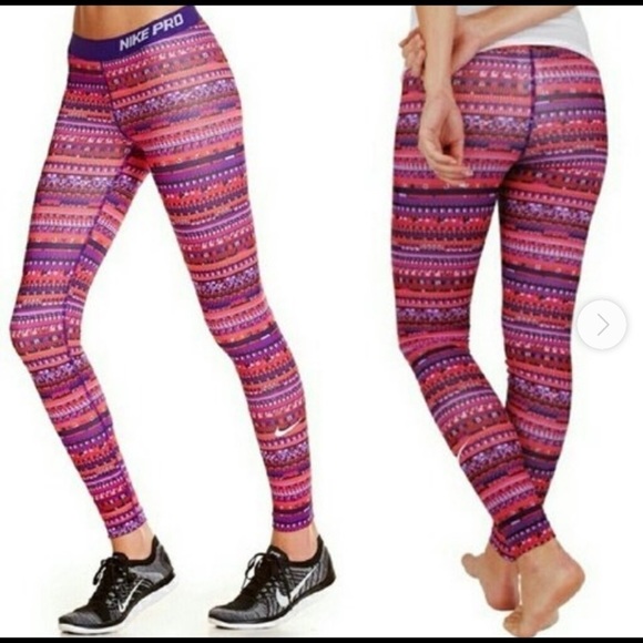Nike Pro Aztec Leggings - Picture 8 of 8